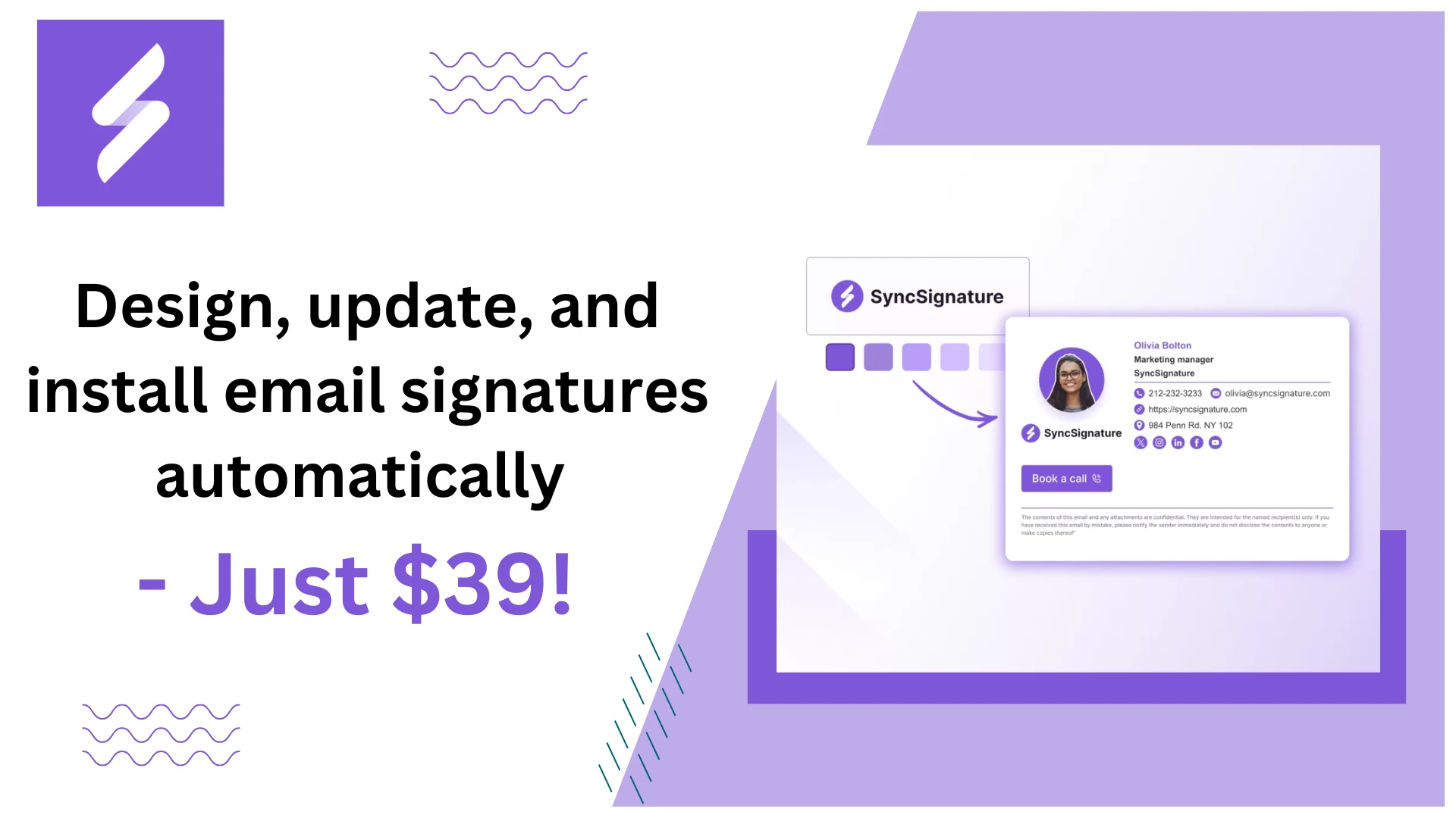 Sync Signature - Design, update, and install email signatures automatically